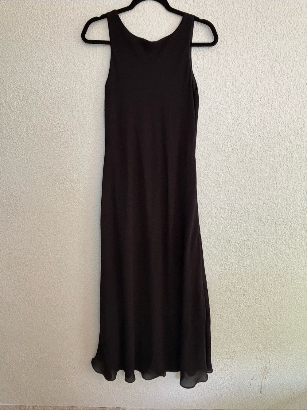Vintage Benson and Smith Women’s Black Maxi Dress - Sleek Sleeveless Design